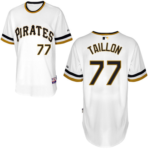 Jameson Taillon #77 MLB Jersey-Pittsburgh Pirates Men's Authentic Alternate White Cool Base Baseball Jersey